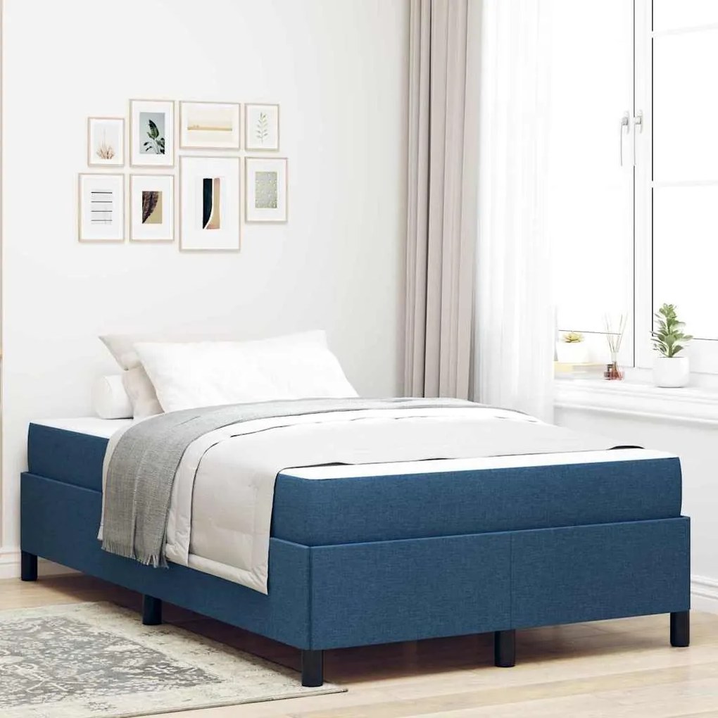 vidaXL Pat cu arcuri Gri deschis, Negru 120 x 200 cm