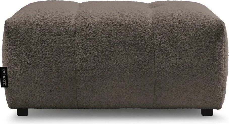 Taburet maro cu tapițerie din țesătură bouclé Roxelane – Bobochic Paris