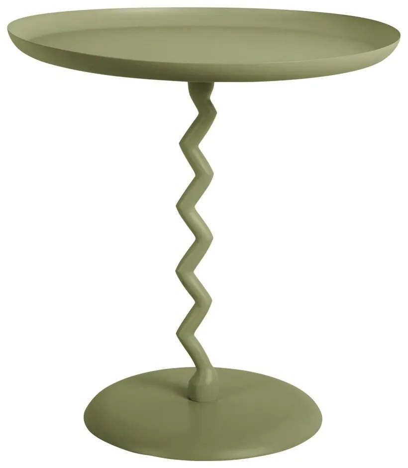 Măsuță auxiliară rotundă din metal ø 40 cm Zig Zag – Leitmotiv