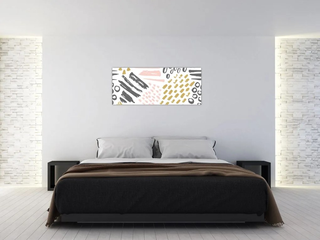 Tablou - Accidente vasculare cerebrale abstracte (120x50 cm)