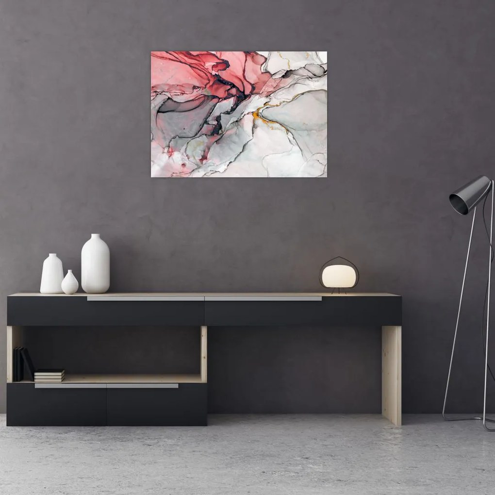 Tablou pe sticlă abstractie (70x50 cm)