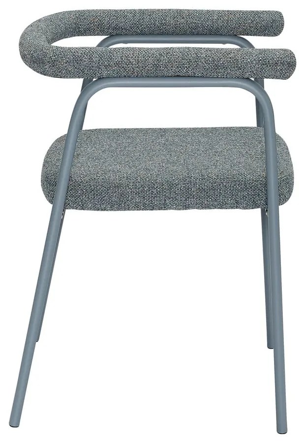 Set de scaune de sufragerie gri cu cotiere 2 buc. tapițat Ecto – Hübsch