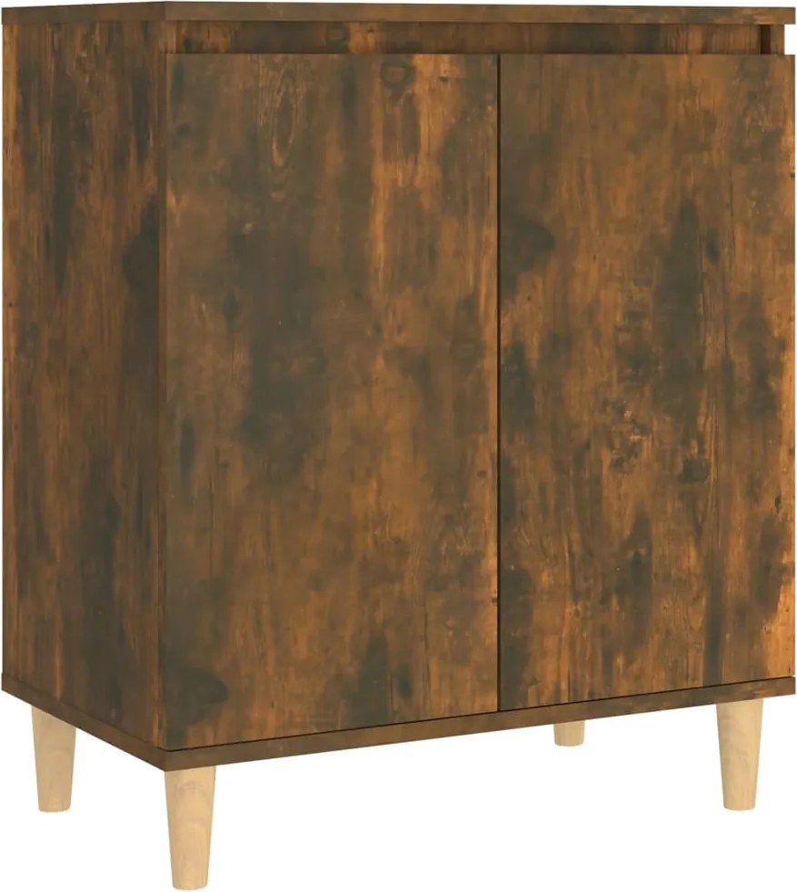 vidaXL Servantă, stejar fumuriu, 60x35x70 cm, lemn prelucrat