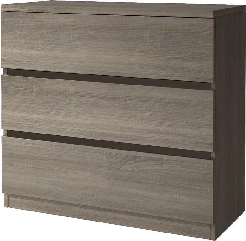 Comoda din pal LATTE 3S TRUFFLE 100x94.5x42 cm