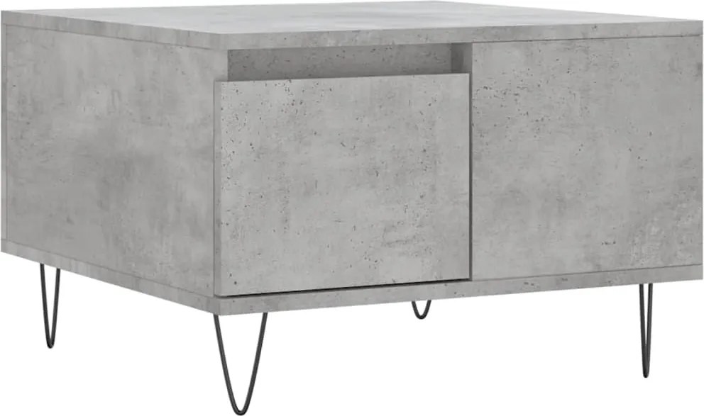 vidaXL Măsuță de cafea, gri beton, 55x55x36,5 cm, lemn prelucrat