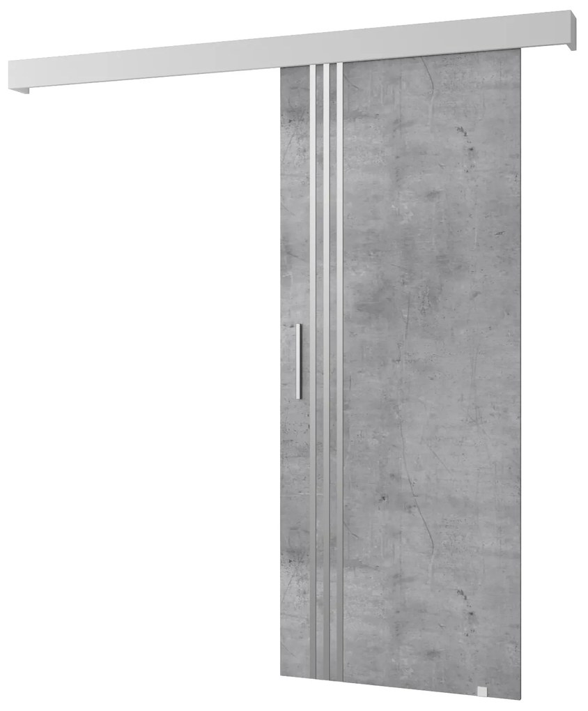 Zondo Uși culisante Sharlene VI (beton + alb mat + argintiu). 1043831