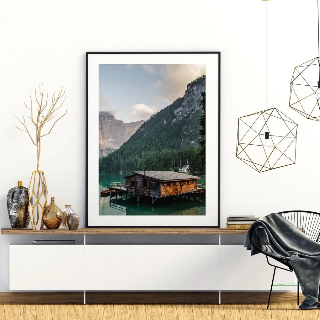 Poster - Cabana pe lac (A4)