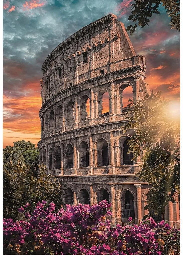 Orașe Colosseum Puzzle Compact Roma 500 de piese Clementoni