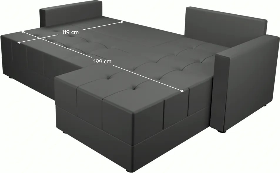 Set canapea universală, gri, DUAN ROH
