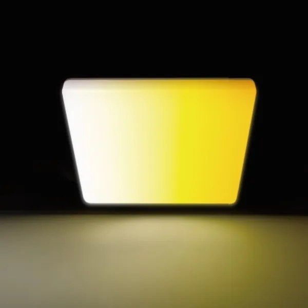 Aigostar - Plafonieră LED pentru baie, LED 18W, 230V, temperatură de culoare reglabilă 3000K–6500K, IP54, cu telecomandă
