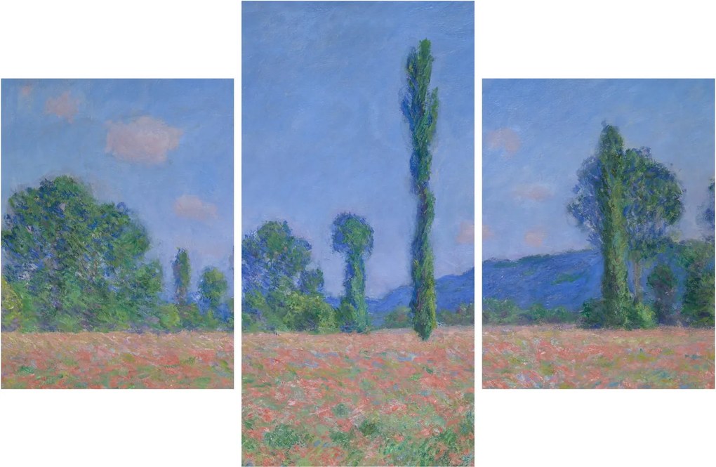 Tablou - Claude Monet, Poppy Field (Giverny), reproducere (90x60 cm)