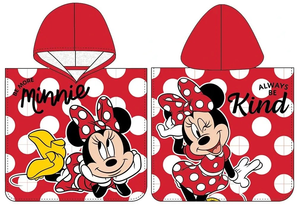 Disney Minnie Always Be Kind poncho prosop de plajă 50x115 cm