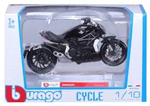 Macheta Motocicleta Bburago 1:18 Ducati Xdiavel S Negru, BB51030-51066