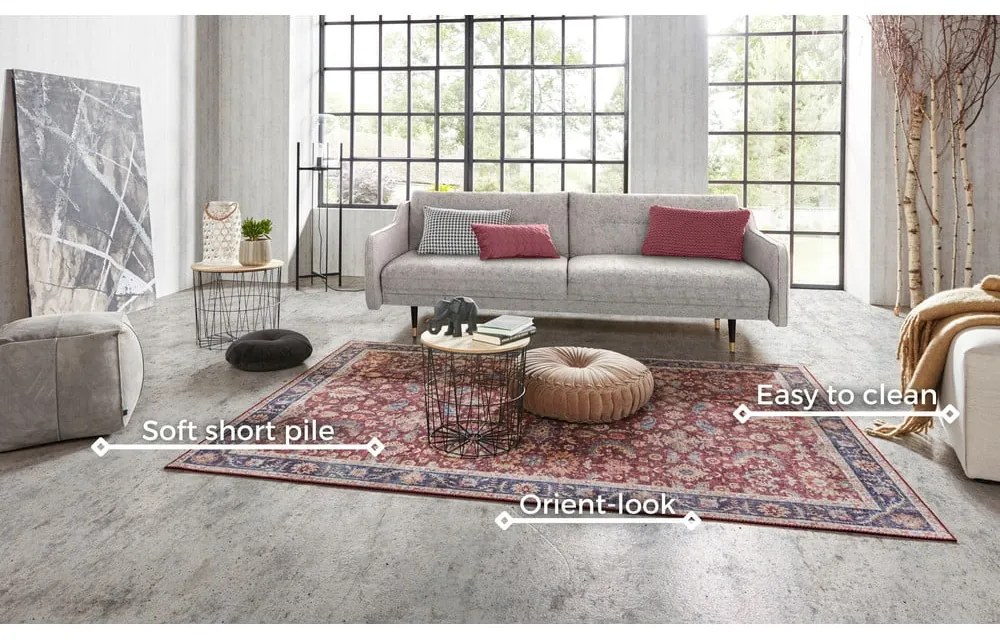 Covor Nouristan Vivana, 200 x 290 cm, roșu vișiniu