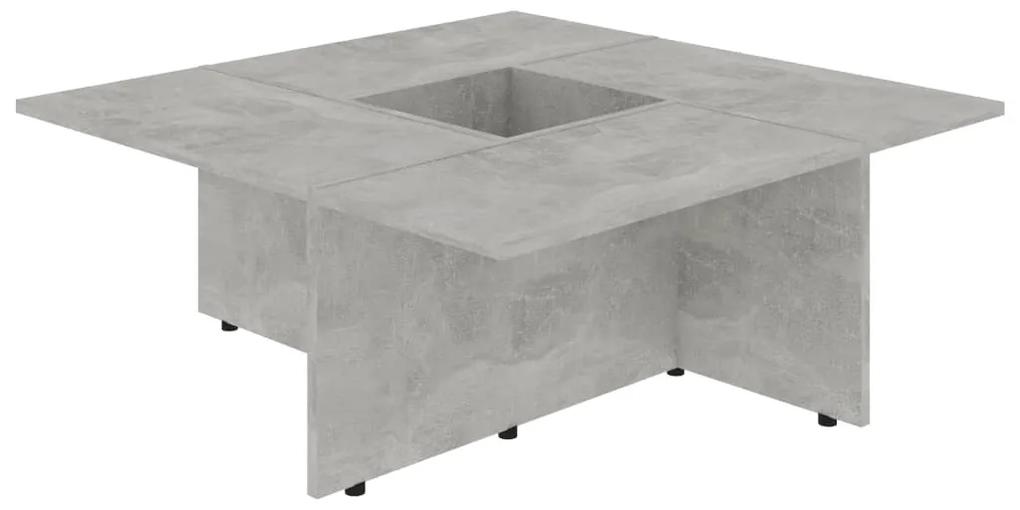 802907 vidaXL Măsuță de cafea, gri beton, 79,5 x 79,5 x 30 cm, PAL
