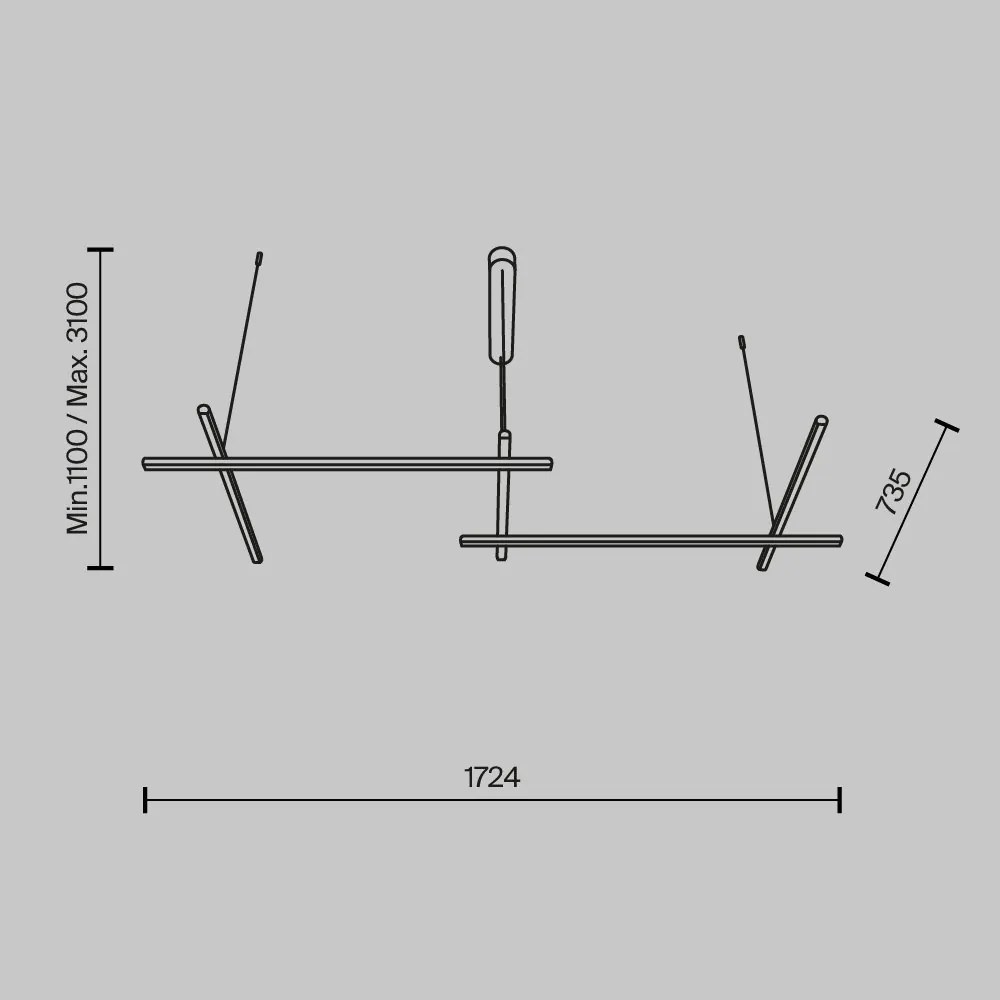 Lustra LED suspendata design modern Radiance