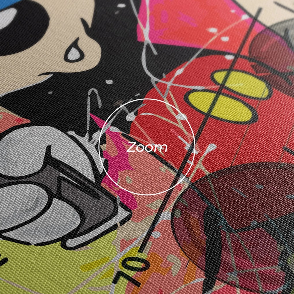 Tablou Canvas, 20x30cm, Dormitor si Living, Moderne, Digitale, Gangsta Mickey