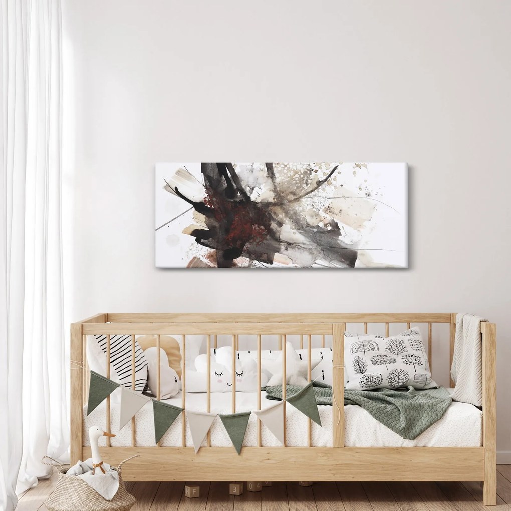 Tablou cu pictură abstactă (120x50 cm)