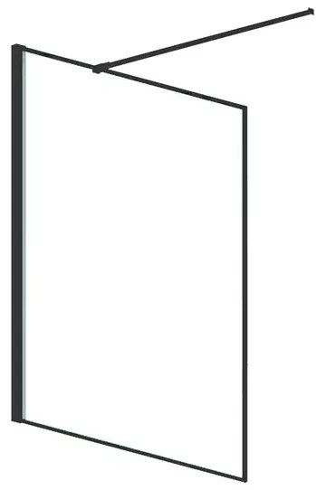 Paravan de dus tip Walk-in crom Rune Borr 80x200 cm