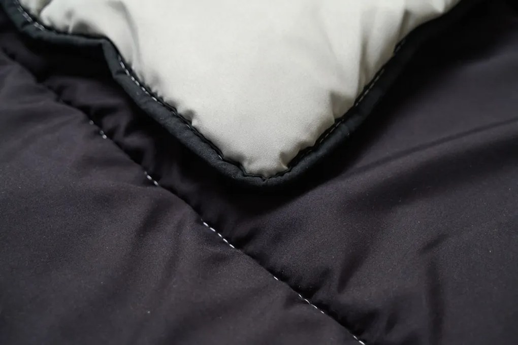 Pilota 4 anotimpuri 140x200 cm din fibra goala, neagra