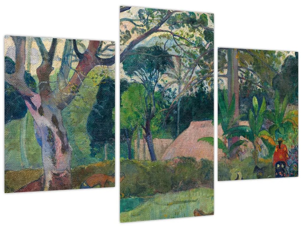 Tablou - Paul Gauguin, Te raau rahi (The Big Tree), reproducere (90x60 cm)