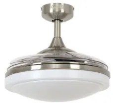 Ventilator de tavan FANAWAY 212982 EVORA 2xE27/20W/230V crom + telecomandă