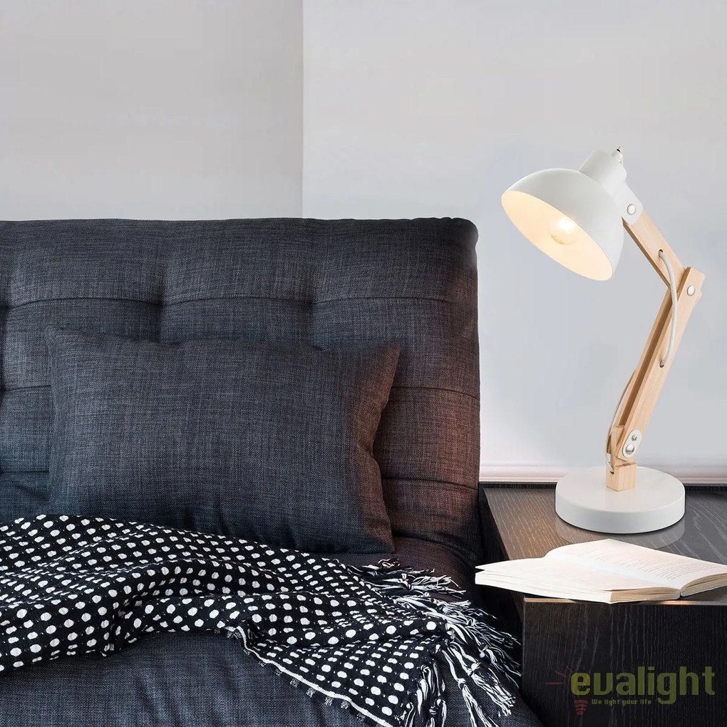 Veioza / Lampa de masa moderna Tongariro alba 21502 GL
