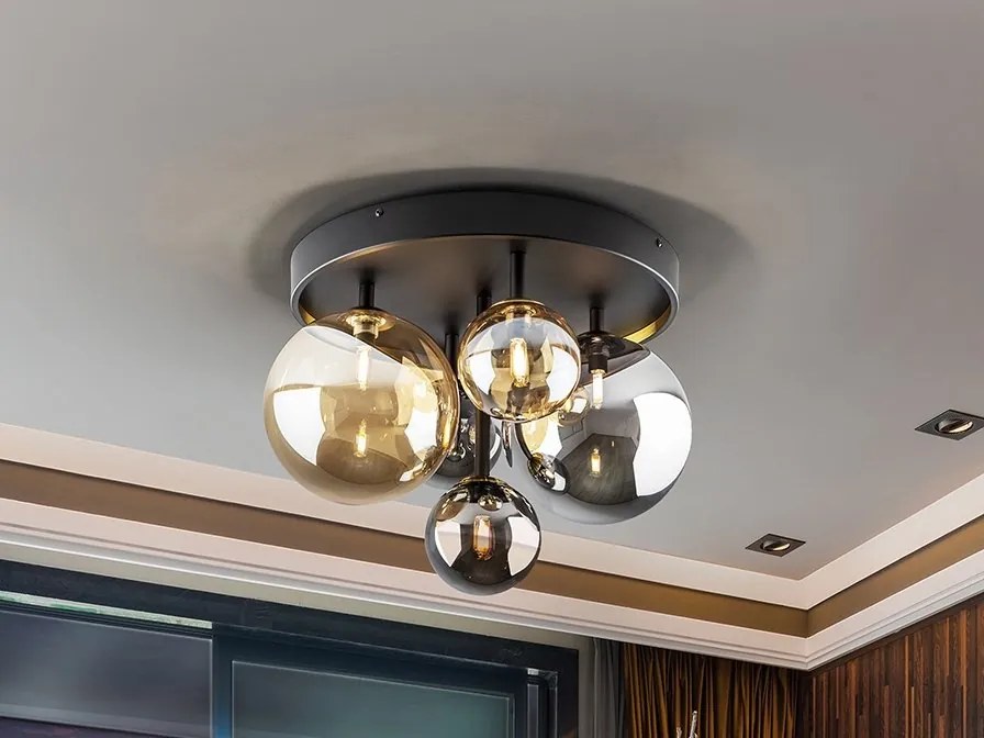Lustra aplicata / Plafoniera design modern Dark 5L