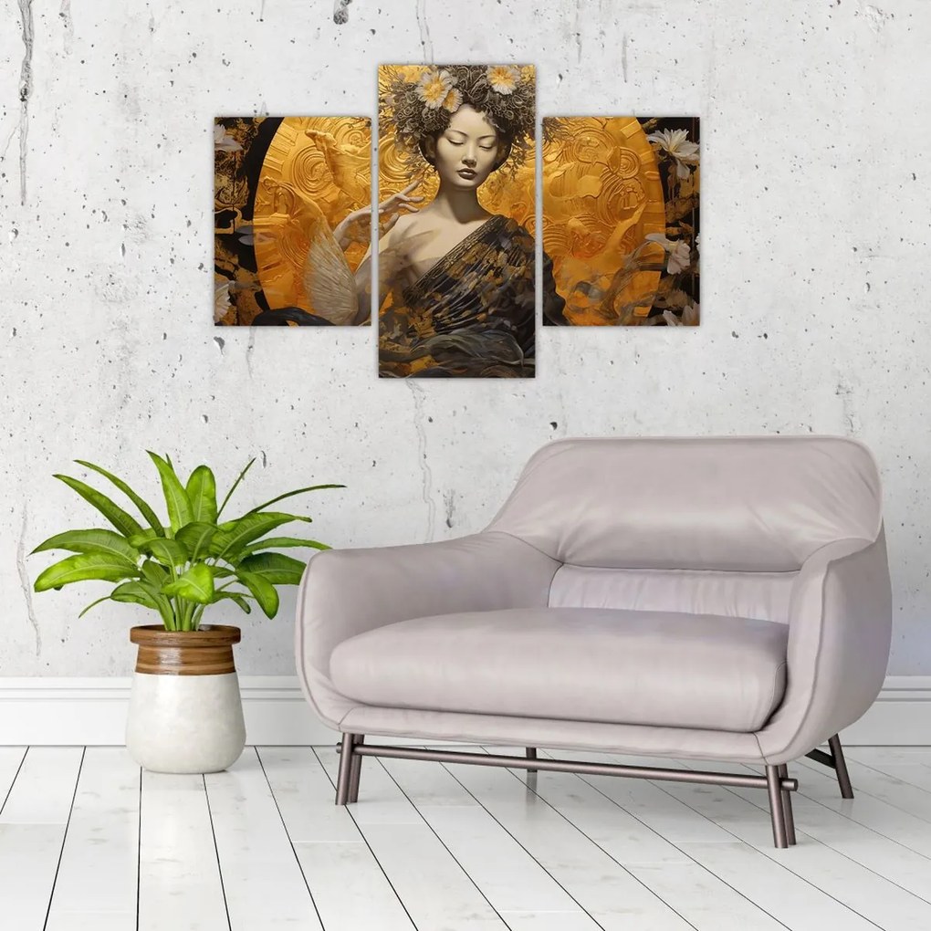 Tablou - Doamnă japoneză (90x60 cm)