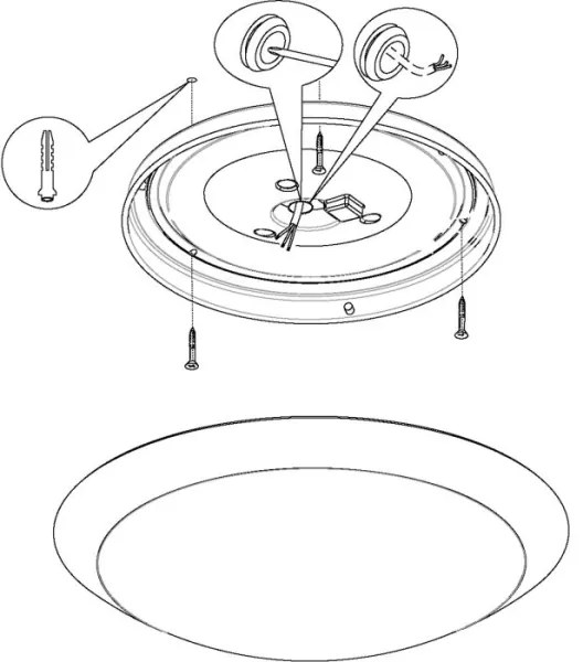 Eglo 97254 - Plafonieră LED pentru baie PILONE LED/11W/230V albă IP44