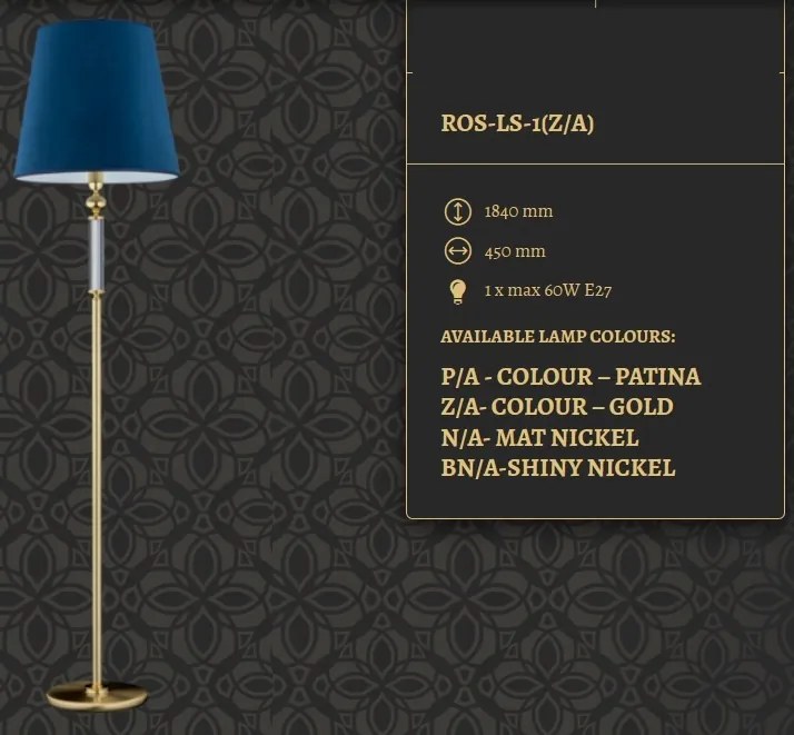 Lampa de podea eleganta design clasic ROSSANO