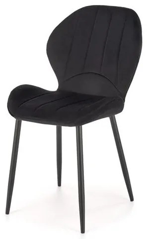 Set 4 scaune K538 velvet negru