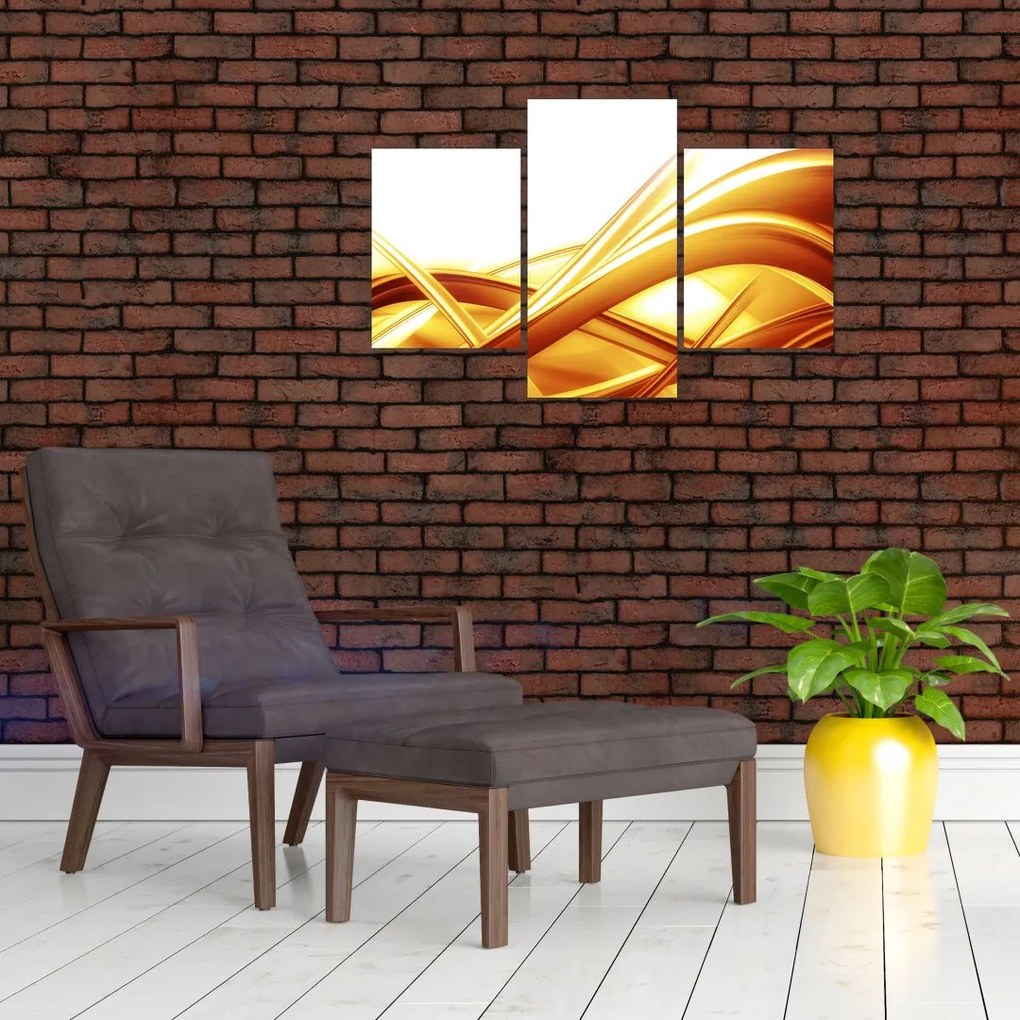 Tablou - Abstrac galben (90x60 cm)