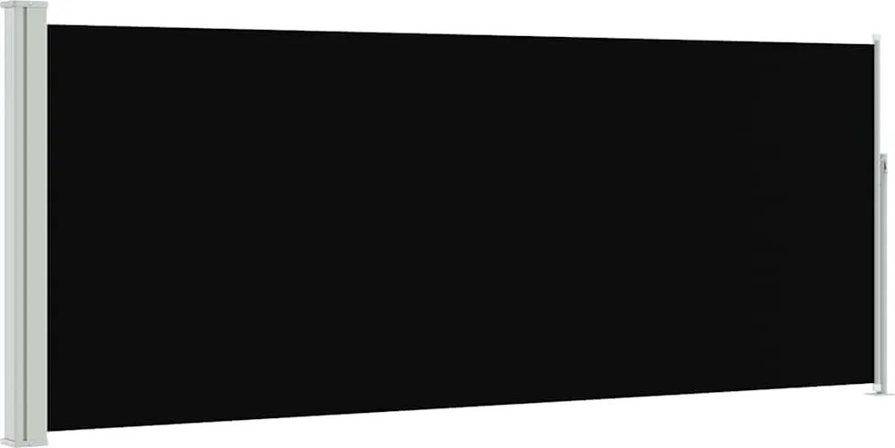 vidaXL Copertină laterală retractabilă, negru, 120x300 cm