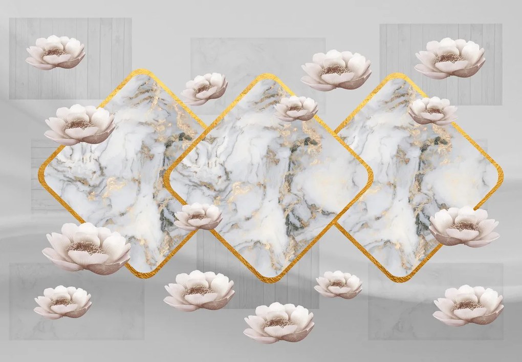 Fototapet - Colaj de materiale 3 (147x102 cm)