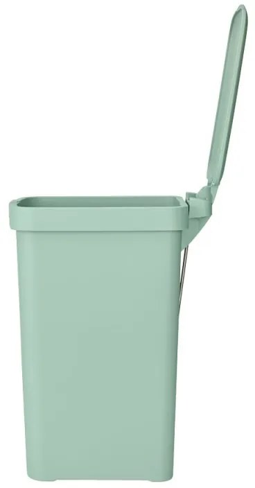 Coș cu pedală Brabantia StepUp 1008481, 16 L, Materiale ecologice, Deschidere mare, Verde deschis