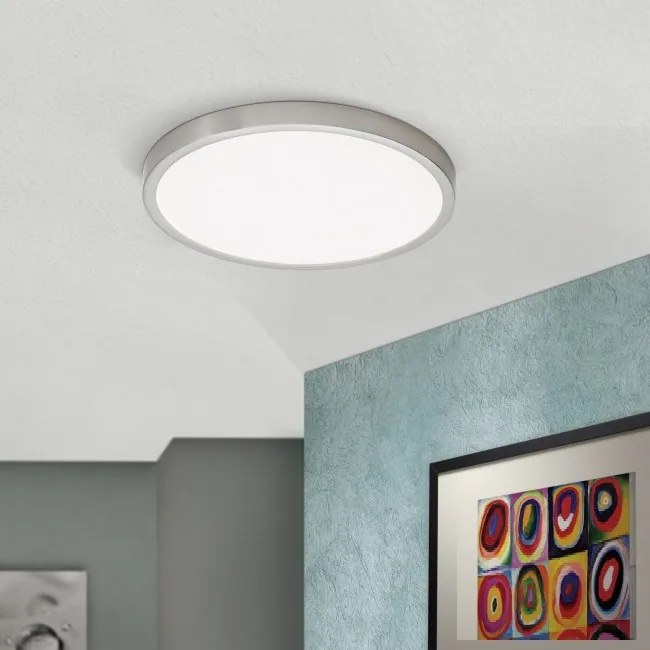 Plafoniera LED moderna design slim Lero 30cm aluminiu mat