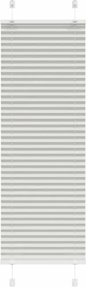 vidaXL Jaluzea plisată gri deschis 45x100 cm Lățime țesătură 44,4 cm