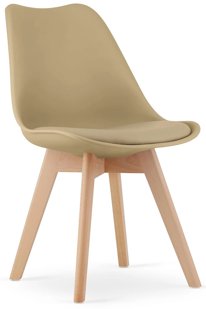 OFERTA Scaun bej BALI MARK cu picioare din fag II. calitate