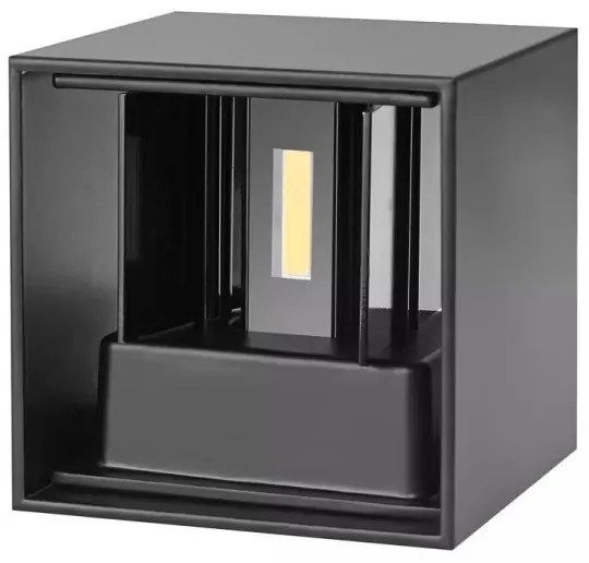 Aplică LED de exterior 2xLED/3W/230V IP54 neagră