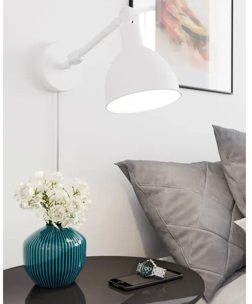 ByRydens 4300120-5007 - Aplica de perete BAZAR 1xE27/5W/230V albă