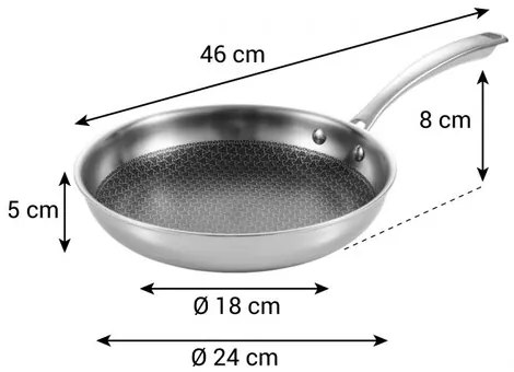 Tigaie Tescoma SteelCRAFT, 24 cm