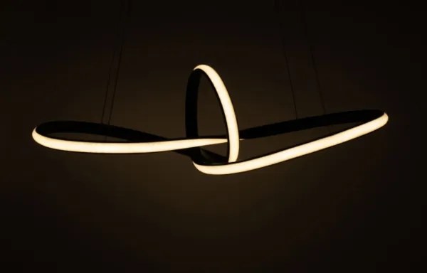 Lustră LED pe cablu LED/44W/230V neagră