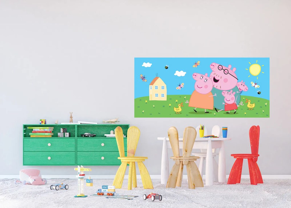 Fototapet Peppa Pig - Happy Family