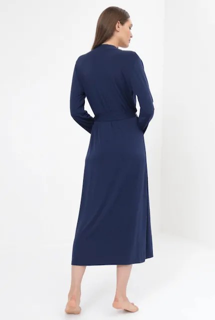 Halat femei CHANTAL din bambus XL Albastru închis / Navy