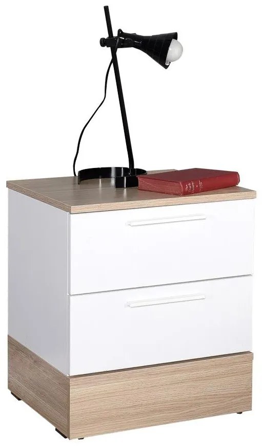 Noptieră Sivadu 5 (stejar + alb). 1094436