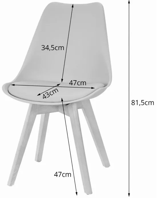 Set de sufragerie alb 1 + 2, masa BERGEN 100 + scaune BALI MARK