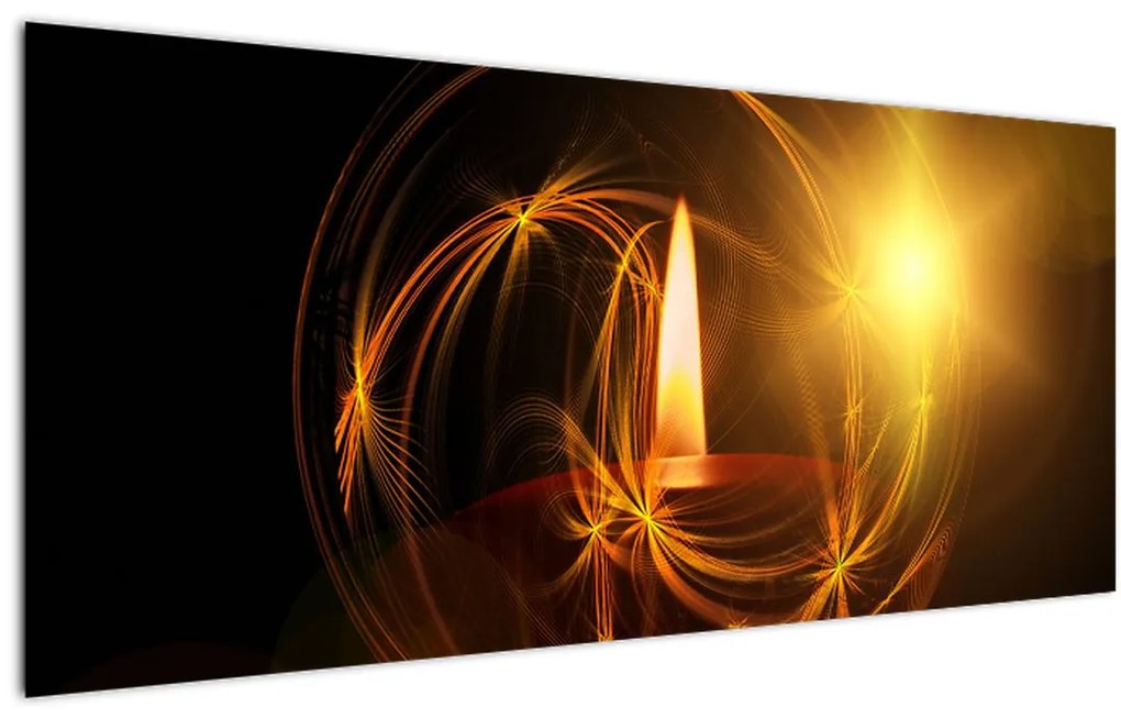 Tablou cu lumânare (120x50 cm)