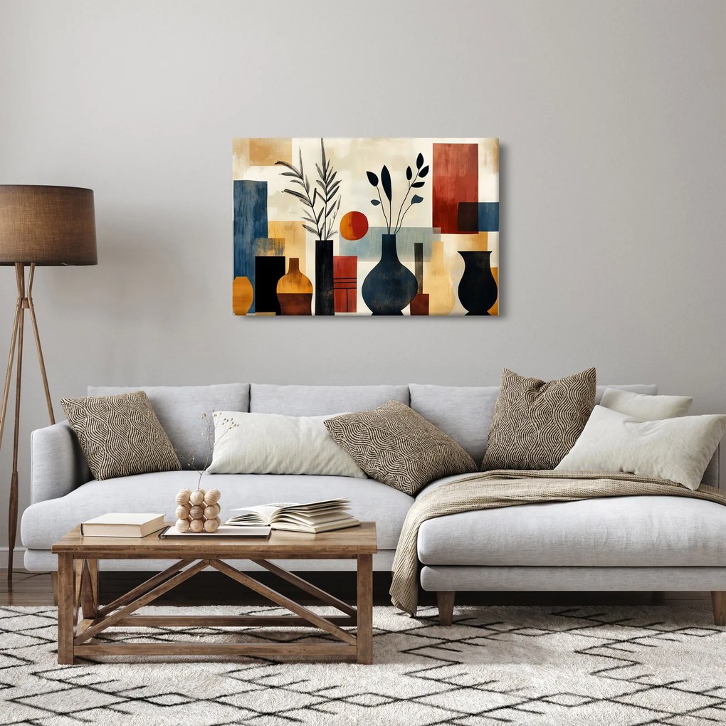 Tablou - Vaze cubiste (90x60 cm)