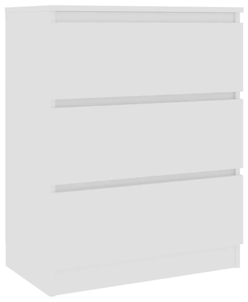801382 vidaXL Servantă, alb, 60 x 35 x 76 cm, lemn prelucrat